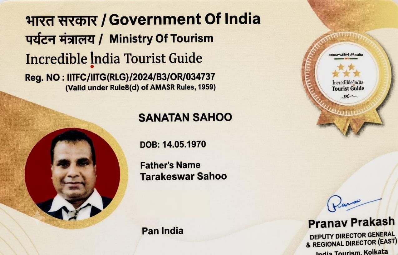 Sanatan Sahoo — Government Licensed India Tourism Guide ID Card